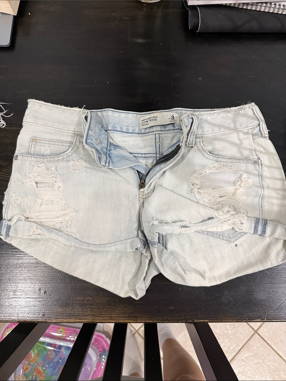 Abercrombie & Fitch low rise Denim Shorts